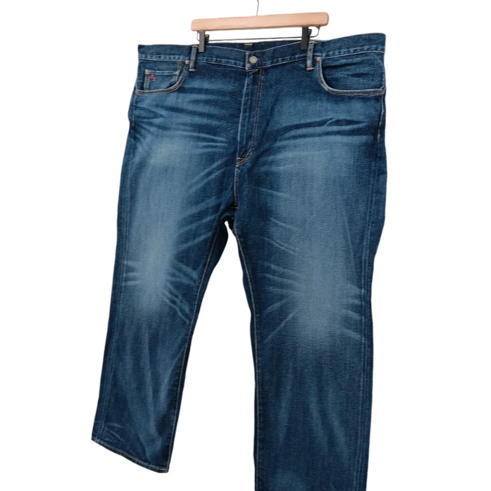 Polo Ralph Lauren Jeans‎ Mens 50B x 30 Blue Denim Davis Stretch Preppy Designer